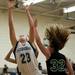 Green Hills senior Jackie Oestreich shoots a contested shot on Monday, Feb. 11. Daniel Brenner I AnnArbor.com